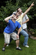 Brothers goofing around