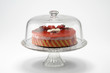 Cake under glass