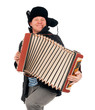 Russian man with accordion Russian man with accordion