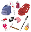 cartoon climbing tool icon cartoon climbing tool icon