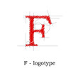 Logo design letter F # Vector Logo design letter F # Vector