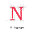 Logo design letter N # Vector Logo design letter N # Vector