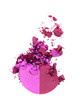 Photo en ligne au meilleur prix Pink crushed Eyeshadow isolated on white