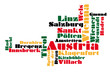 abstract vector map of austria abstract vector map of austria