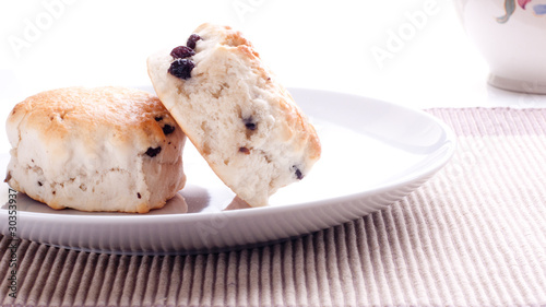 Photo: Scones on a plate Scones on a plate