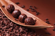 Group of chocolate close up