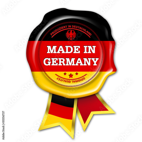 Illustration: siegel button made in germany siegel button made in germany