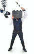 Man with clapperboard Man with clapperboard