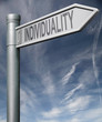 Individuality sign clipping path