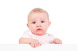 Baby mit Textschild