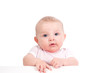 Baby mit Textschild