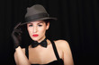Portrait of attractive lady with hat! Portrait of attractive lady with hat!