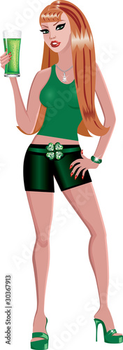 Vector: Irish Woman Irish Woman