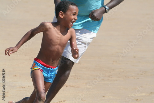 Photo: course sur la plage course sur la plage