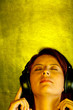 Woman with headphones