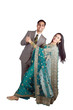 Indian couple in traditional wear.
