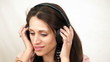 Attractive Woman Listening to Music
