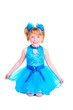 Cute little girl in ballroom  dress