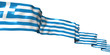 Greece ribbon flag isolated on white Greece ribbon flag isolated on white