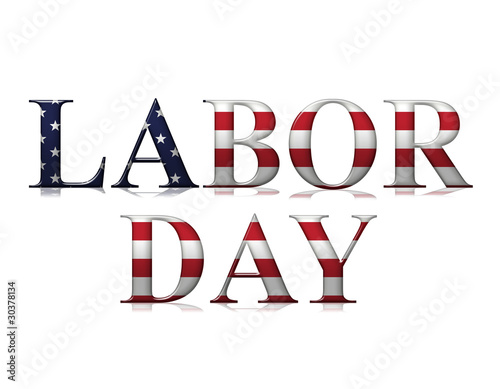 Illustration: Texto LABOR DAY USA Texto LABOR DAY USA