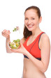 Woman with salad Woman with salad