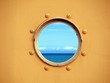 View of the Ocean through a Porthole