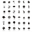set of 24 black nature icons set of 24 black nature icons