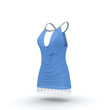 Blaues Partykleid