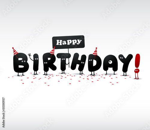 Vektor: Funny Birthday card Funny Birthday card