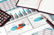 Business Still Life with Finance Stats Business Still Life with Finance Stats
