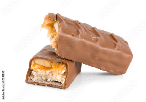 Photo: Chocolate bar isolated Chocolate bar isolated