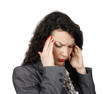 Young businesswoman with headache