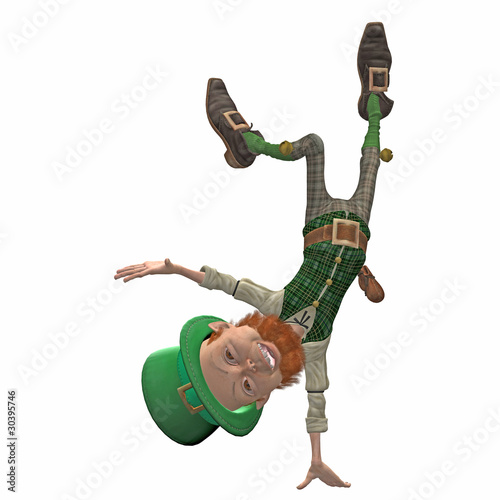 Illustration: lucky dancing leprechaun lucky dancing leprechaun