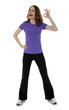 Woman Making Hand Gesture