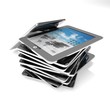 Ein Stapel Tablet PCs Ein Stapel Tablet PCs