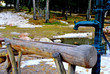 wooden fountain