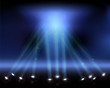Spotlights in the sky. Vector illustration. Spotlights in the sky. Vector illustration.