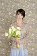 retro woman portrait 60s fashion vintage