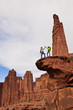 Hikers on the summit.
