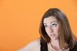 Woman Looks Up