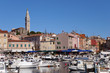 Croatia -  Rovinj - City and boats on the port