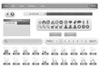 Forms template for desktop application. Vector illustration.