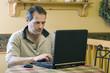 Businessman working from home