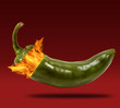 Fire Blowing off Cap of Jalapeno