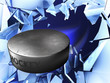 puck and crushed ice