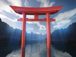 Illustration: Torii - Japanisches Tor im See Torii - Japanisches Tor im See