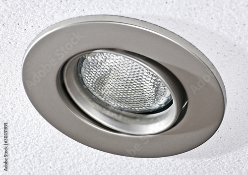 Photo: Pot light in ceiling tile Pot light in ceiling tile