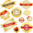 Vector great collection of sale labels.