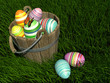 Painted eggs at Easter