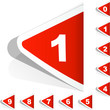 Numbers. Sticker set. Numbers. Sticker set.